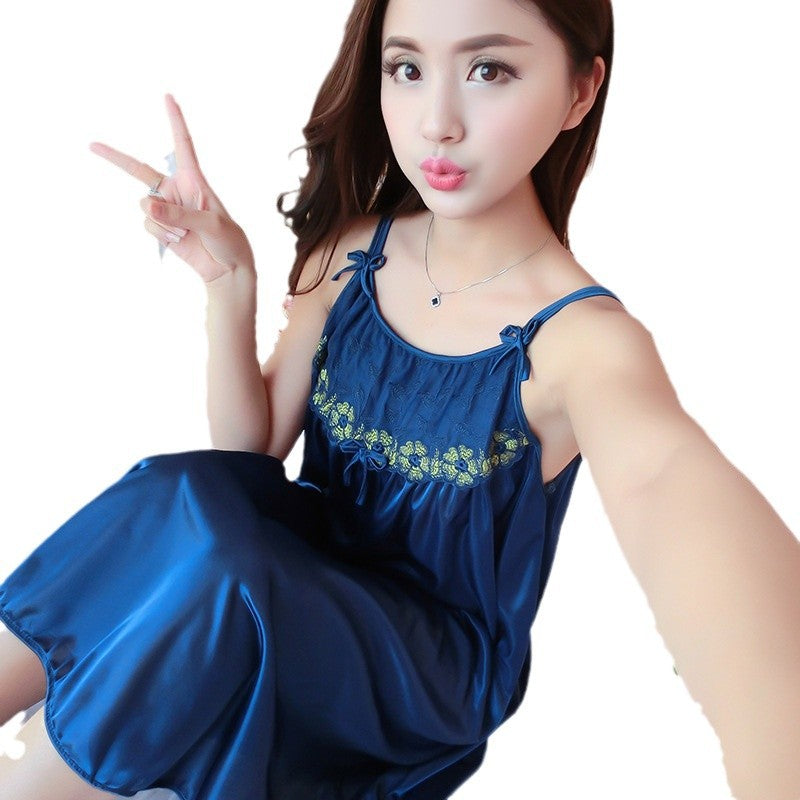 Spring and Summer Suspender Nightgown for Women