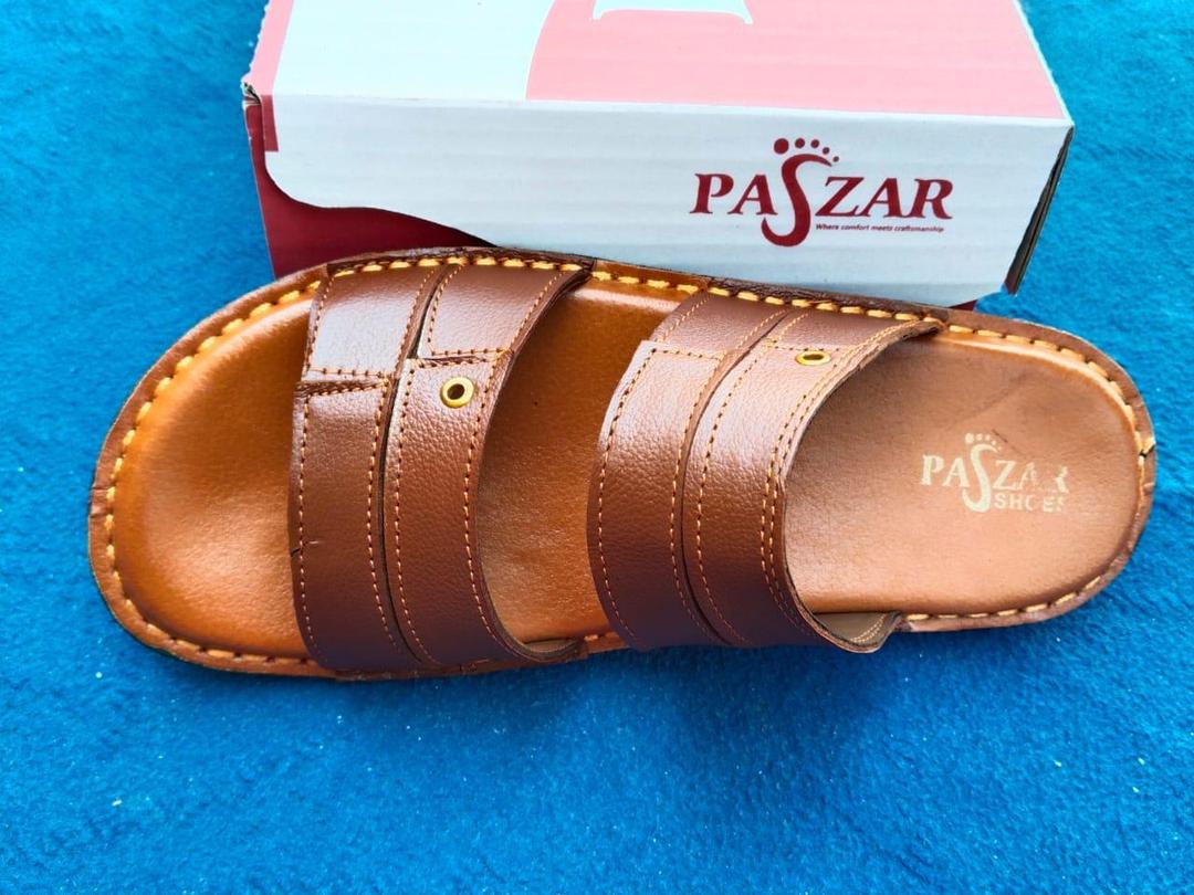 Men's Casual Leather Sandals - 1 Pcs Mustard